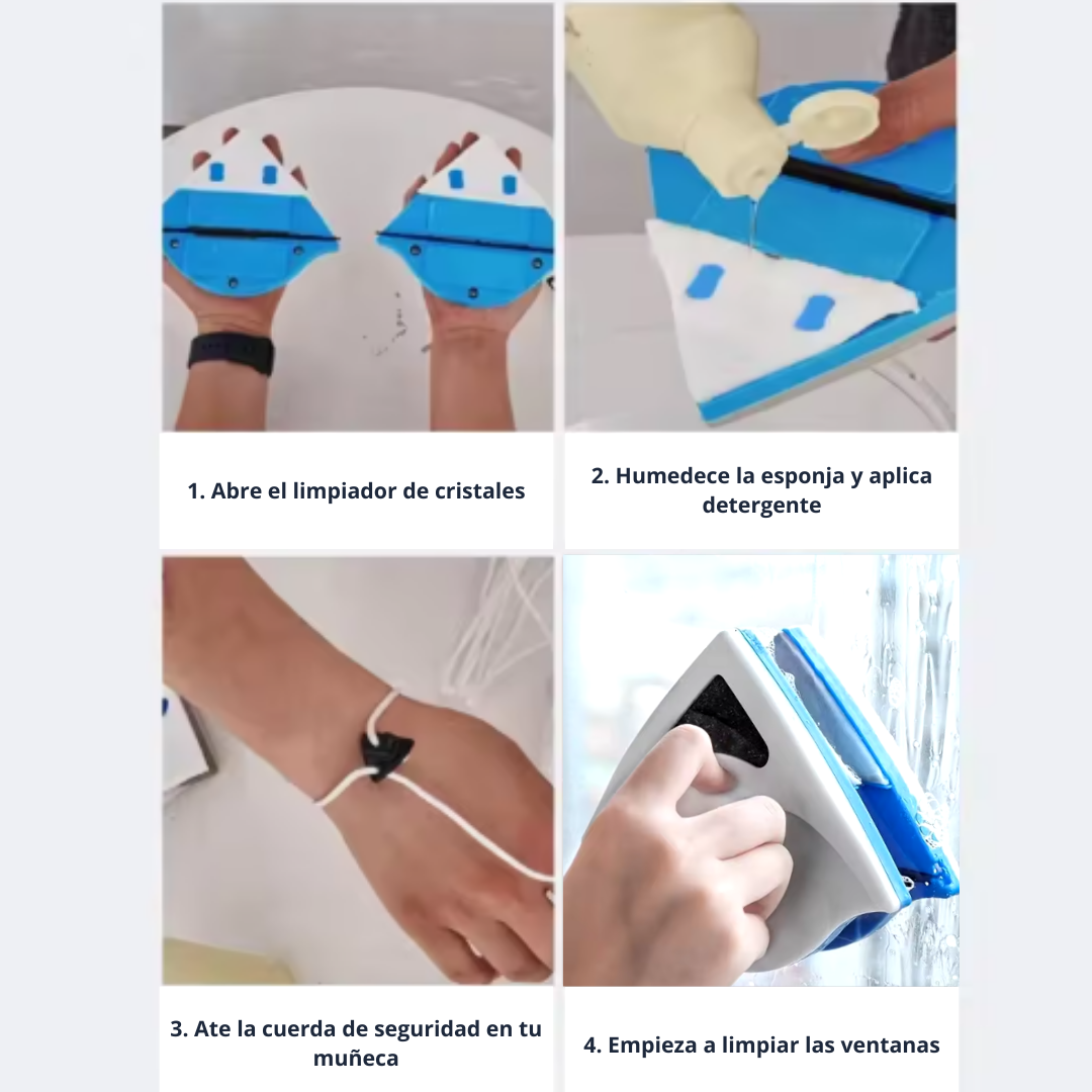CrystalClean™ Limpiador Magnético de Vidrios