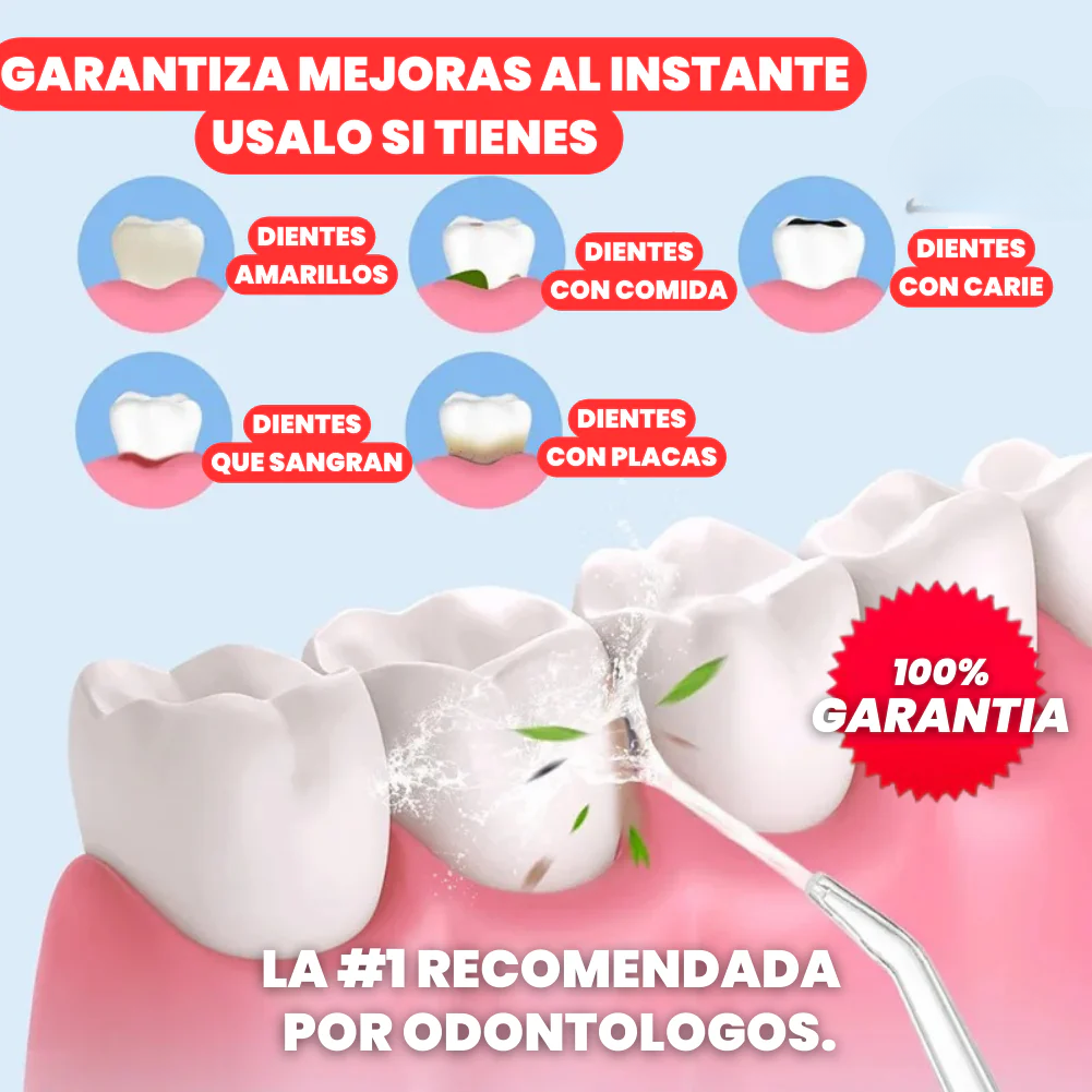 CleanJet™  Irrigador Oral Recargable de Alta Presion - [PROMOCIÓN DISPONIBLE SOLO HOY]